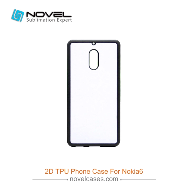 2D Rubber SmartPhone Case For Nokia 6,Blank Case For Sublimation