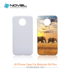 DIY Sublimation 3D Plastic Phone Back Cover Printing For Moto G6 Plus