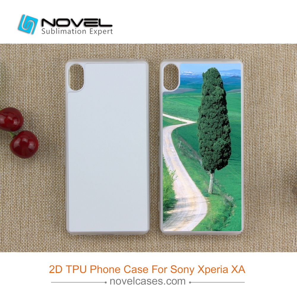 2D Sublimation Rubber Case For Sony Xperia XA,Custom Blank Phone Cover
