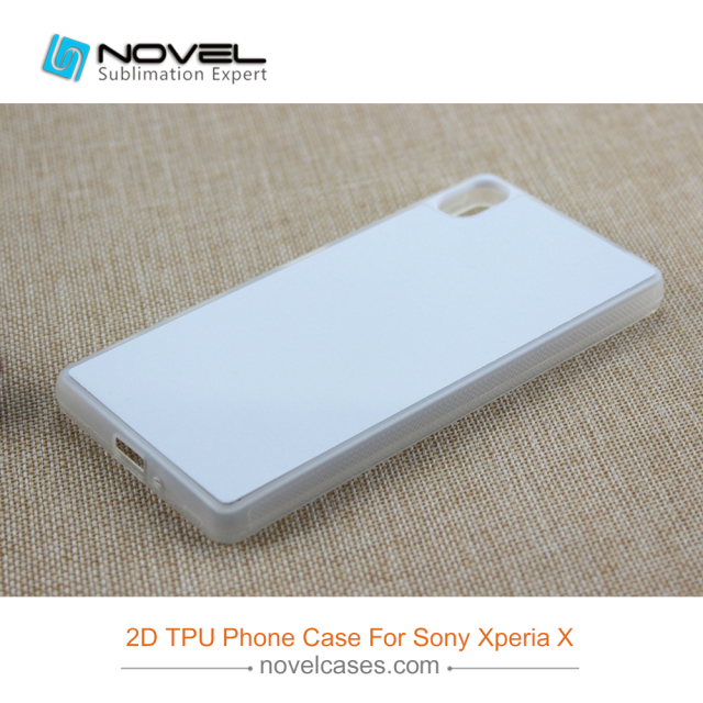 Custom Sublimation Rubber 2D Cell Phone Cover For Sony Xperia X