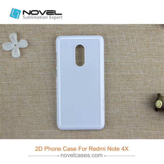 2D Sublimation Plastic Phone Back Case For Xiaomi Redmi Note 4X