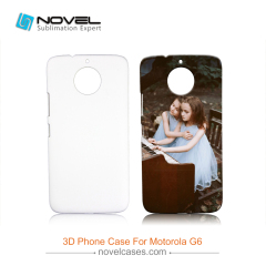 Newly Sublimation 3D Phone Back Cover For Moto G6