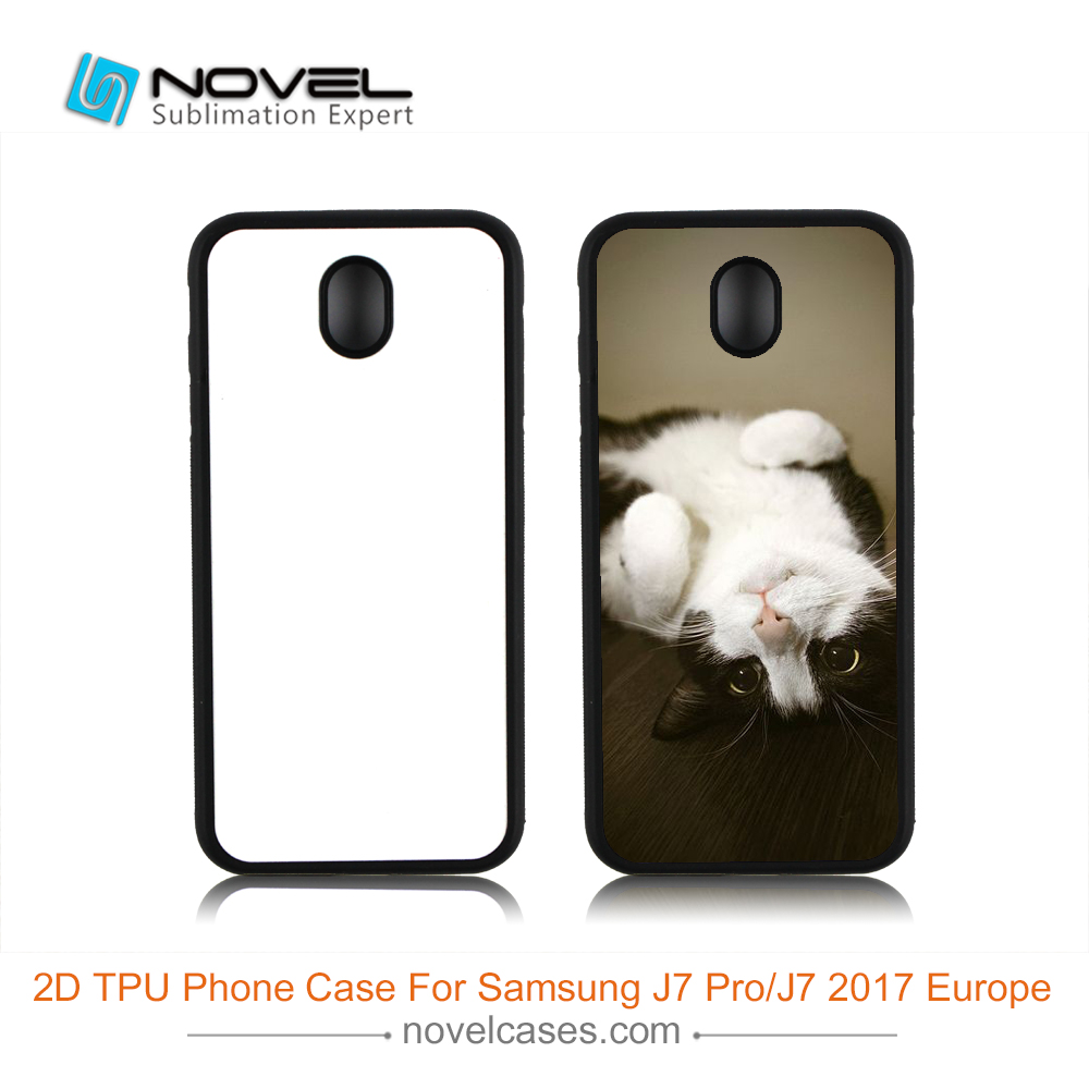 Custom 2D Sublimation Rubber Phone Case For Galaxy J7 Pro(J7 2017 Europe)