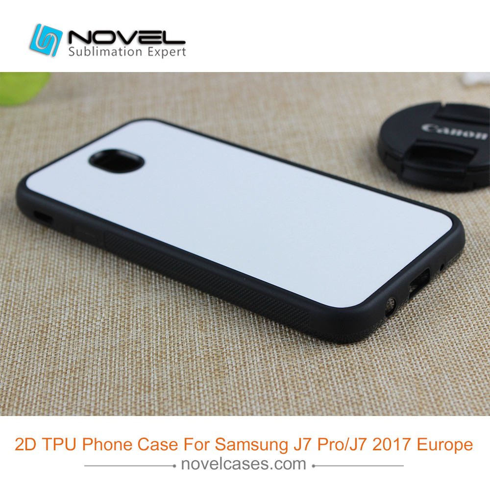 Custom 2D Sublimation Rubber Phone Case For Galaxy J7 Pro(J7 2017 Europe)