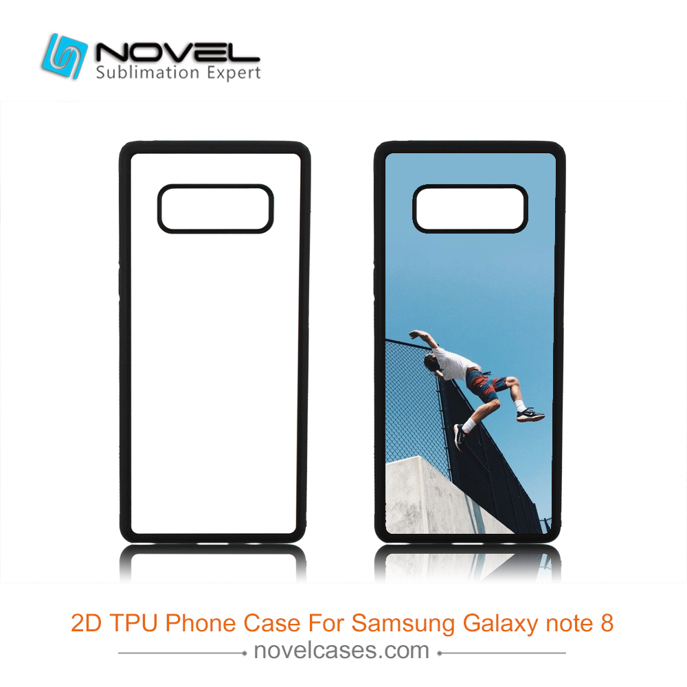 Custom Blank Sublimation 2D Rubber Smartphone Case For Galaxy Note 8