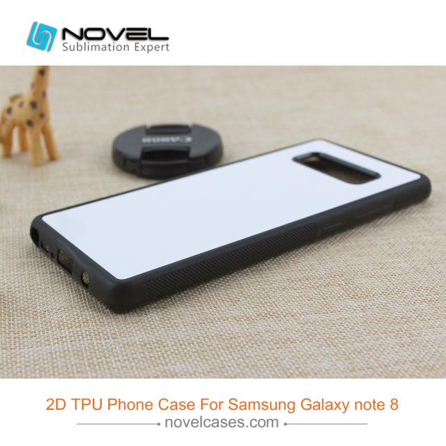 Custom Blank Sublimation 2D Rubber Smartphone Case For Galaxy Note 8