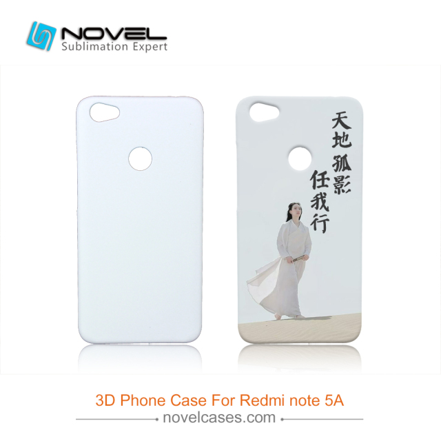 For Xiaomi Redmi Note 5A Prime/Y1 DIY Sublimation Blank 3D Phone Housing
