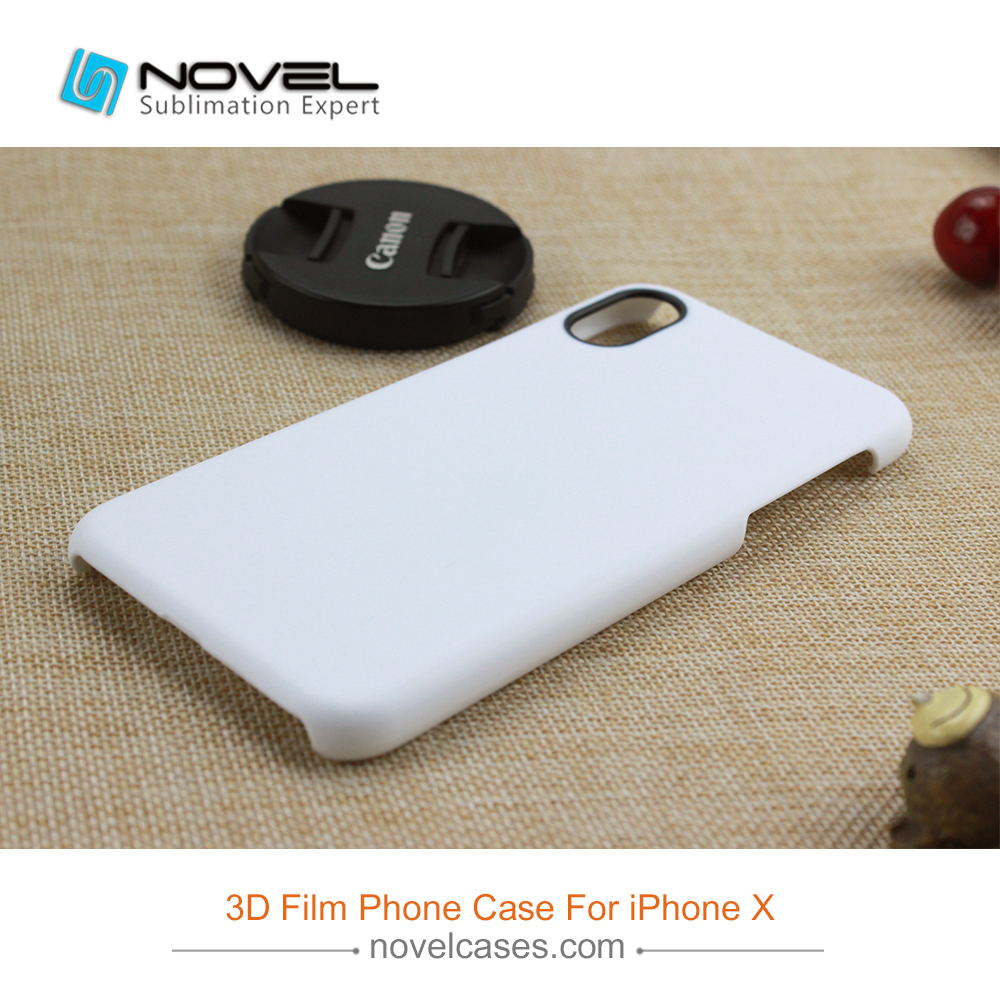 New Sublimation 3D Film All Area Printed Case For iPhone X
