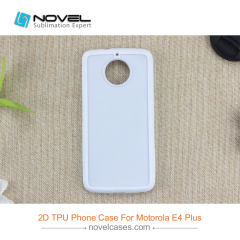 Sublimation 2D Rubber TPU Smartphone Case For Moto E4 Plus