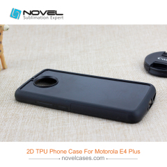 Sublimation 2D Rubber TPU Smartphone Case For Moto E4 Plus
