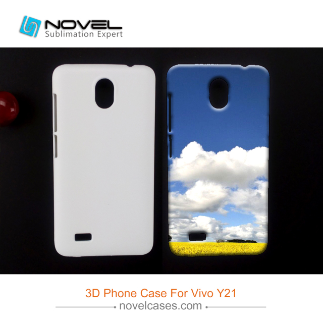For Vivo Y21/Y21 L Hard Plastic Sublimation 3D Blank Phone Case