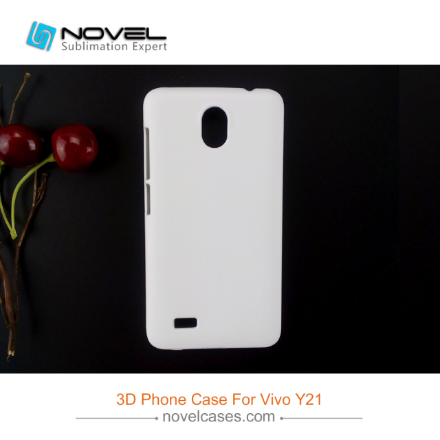 For Vivo Y21/Y21 L Hard Plastic Sublimation 3D Blank Phone Case