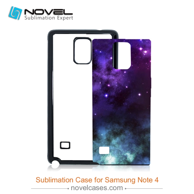 2D Sublimation Rubber Phone Case for SAM Galaxy Note 4