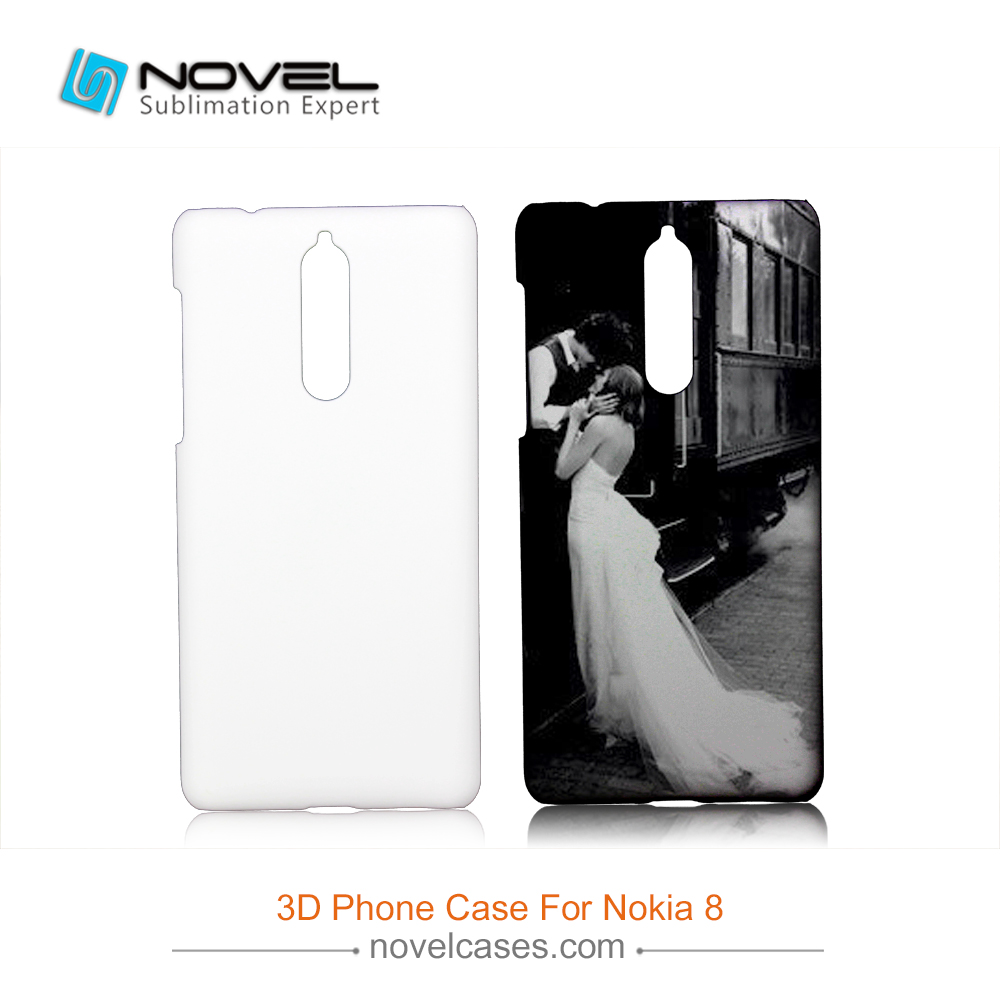 For Nokia 8 Sublimation 3D Blank Plastic Phone Case Cover