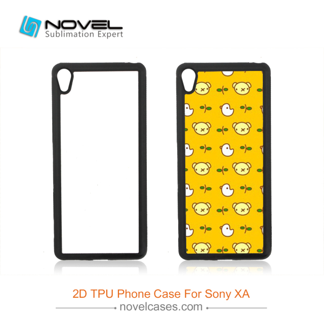 Sublimation 2D Rubber TPU Phone Back Cover For Sony Xperia XA