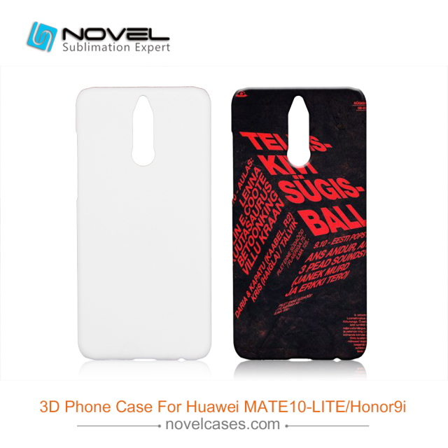 For Huawei Mate 10 Lite/Honor 9i Sublimation 3D Plastic Phone Back Cover