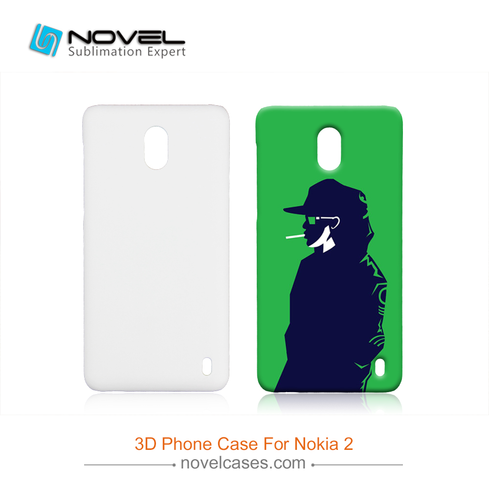 For Nokia 2 Custom Design Sublimation 3D PC Smartphone Case