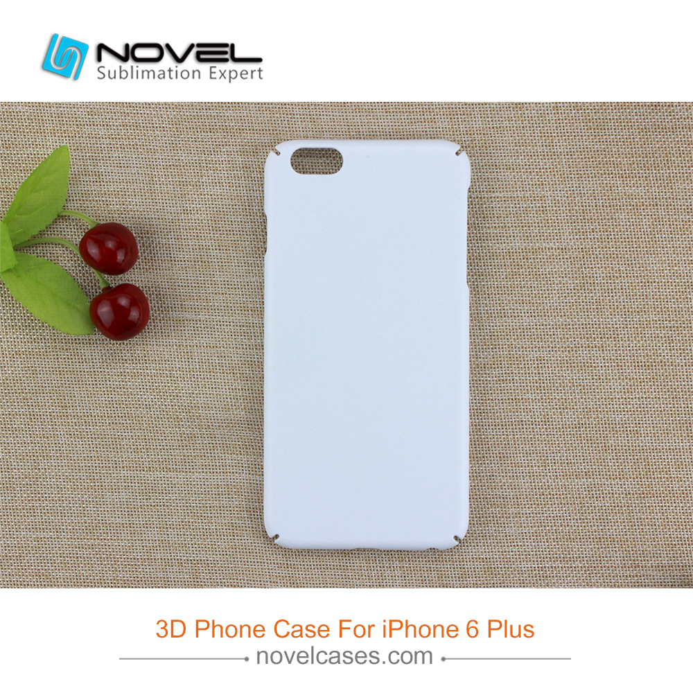 For iPhone 6 Plus New Style Sublimation 3D Plastic Phone Case With Full Edge