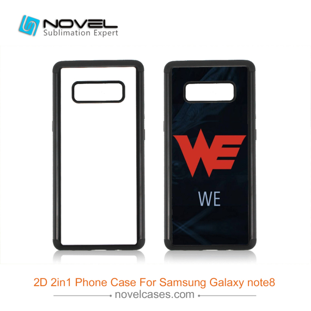 For Galaxy Note 8 2D 2IN1 Sublimation Back Case Shell For Heavy Duty