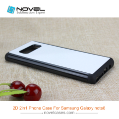 For Galaxy Note 8 2D 2IN1 Sublimation Back Case Shell For Heavy Duty