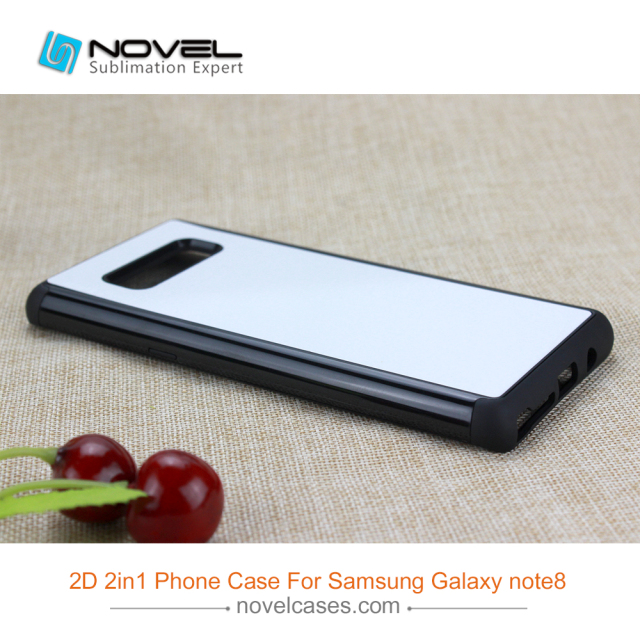 For Galaxy Note 8 2D 2IN1 Sublimation Back Case Shell For Heavy Duty