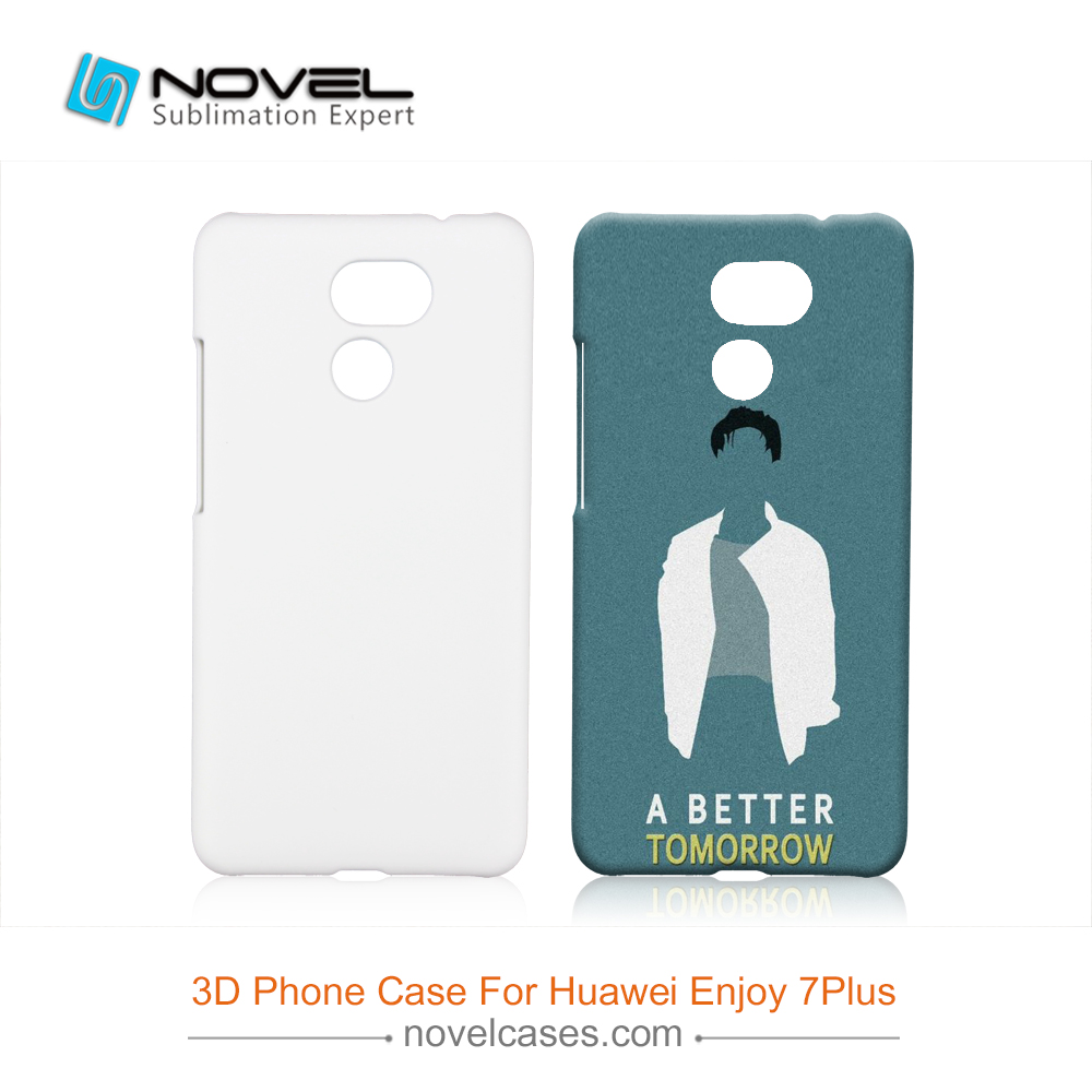 For Huawei Enjoy 7 Plus/Y7 Prime 3D Sublimation Plastic Phone Case Cover