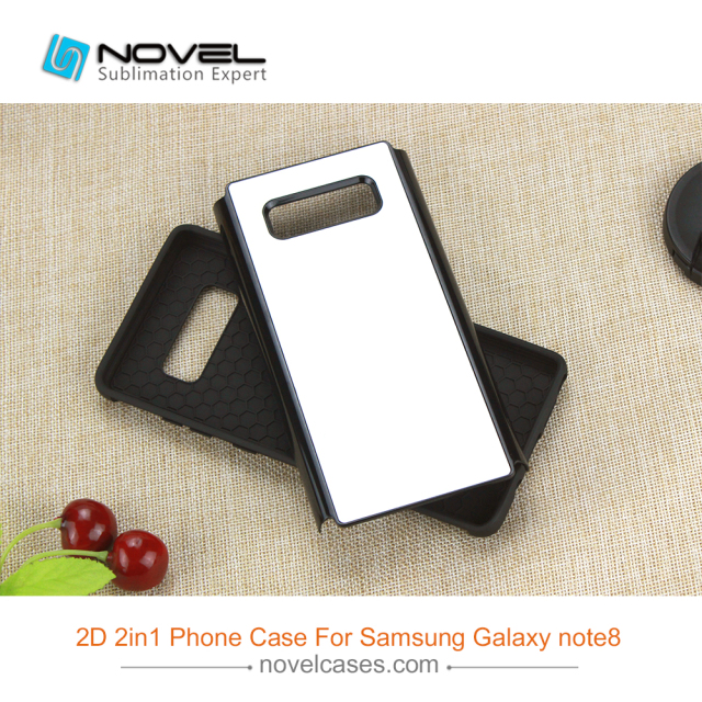 For Galaxy Note 8 2D 2IN1 Sublimation Back Case Shell For Heavy Duty