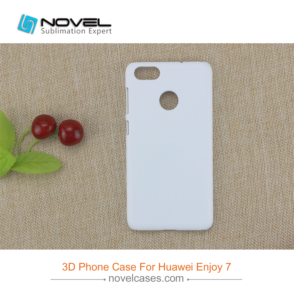 For Huawei Enjoy 7 Sublimation Blank 3D Phone Back Cover