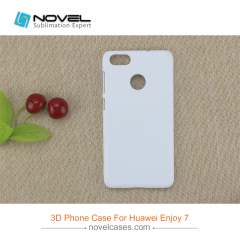 For Huawei Enjoy 7 Sublimation Blank 3D Phone Back Cover