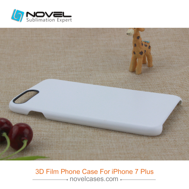 For iPhone 6/7/8,6+7+/8+ Sublimation 3D Film Phone Case With Black Camera Hole