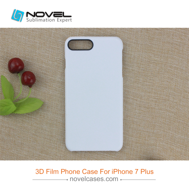 For iPhone 6/7/8,6+7+/8+ Sublimation 3D Film Phone Case With Black Camera Hole