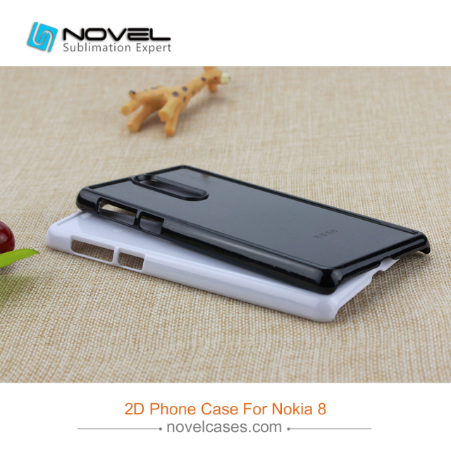 For New Arrival Nokia 8 Sublimation 2D Hard PC Cell Phone Cover Case