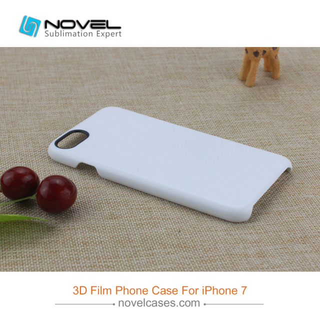 For iPhone 6/7/8,6+7+/8+ Sublimation 3D Film Phone Case With Black Camera Hole