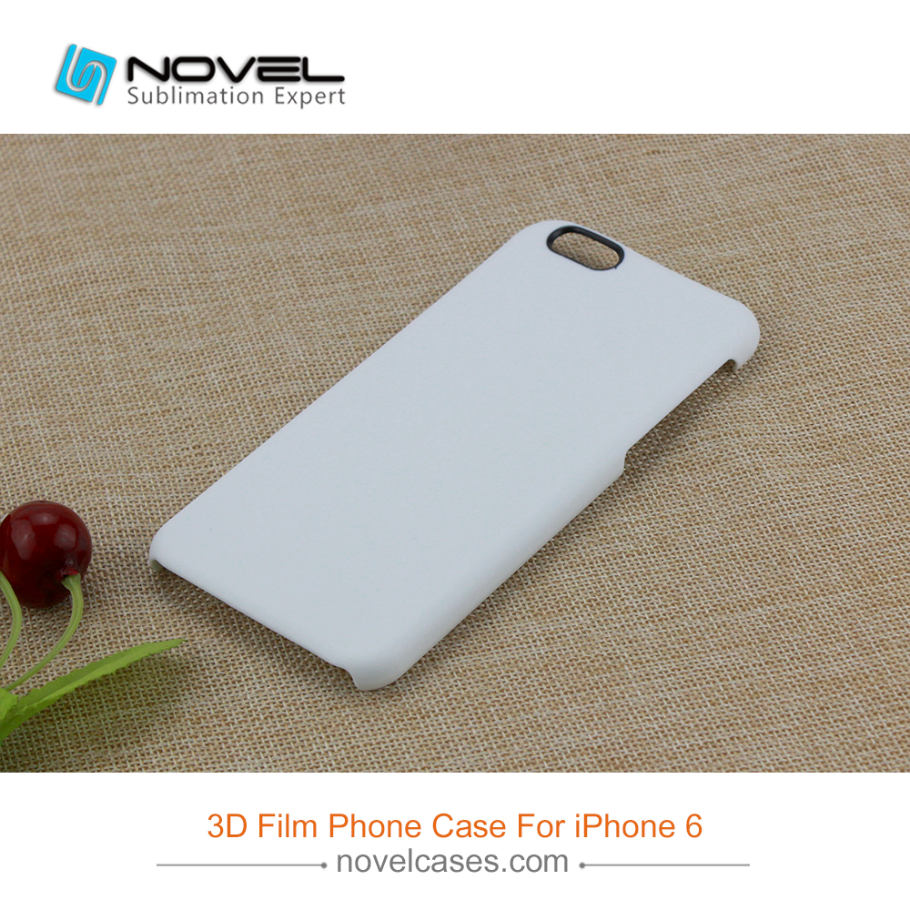 For iPhone 6/7/8,6+7+/8+ Sublimation 3D Film Phone Case With Black Camera Hole
