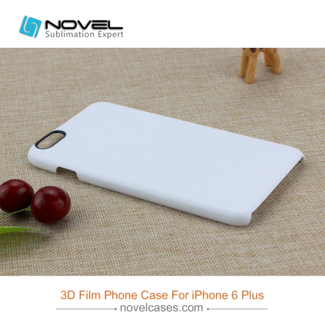 For iPhone 6/7/8,6+7+/8+ Sublimation 3D Film Phone Case With Black Camera Hole