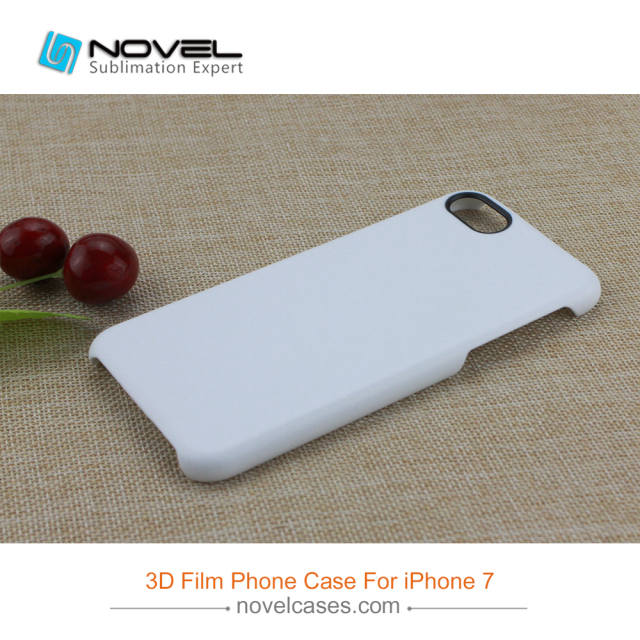 For iPhone 6/7/8,6+7+/8+ Sublimation 3D Film Phone Case With Black Camera Hole