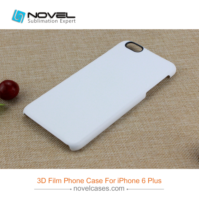 For iPhone 6/7/8,6+7+/8+ Sublimation 3D Film Phone Case With Black Camera Hole