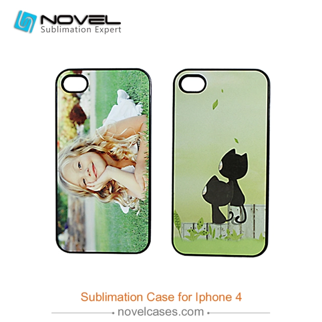 For iPhone 4/4S Custom Blank 2D Sublimation Hard Plastic Case
