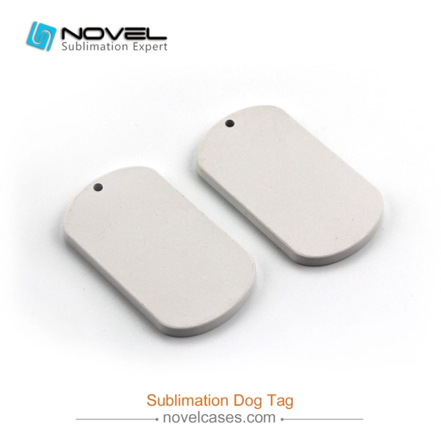 New Sublimation Printable Polymer Oval Dog Tag,5.8*3.3cm