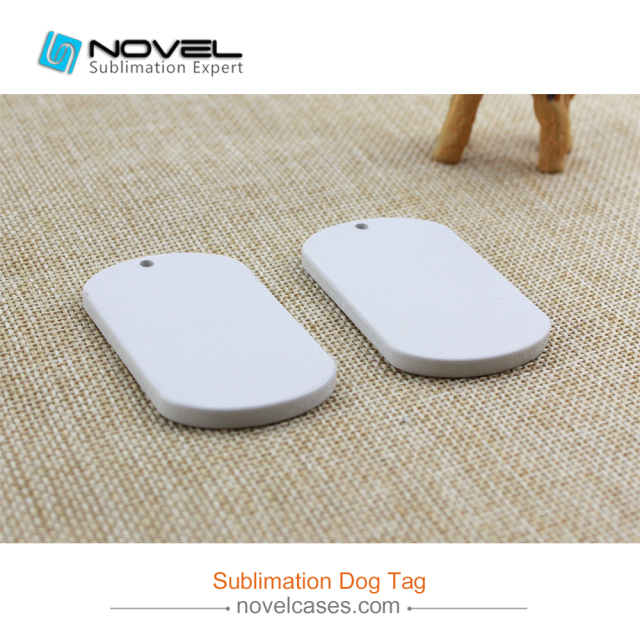 New Sublimation Printable Polymer Oval Dog Tag,5.8*3.3cm