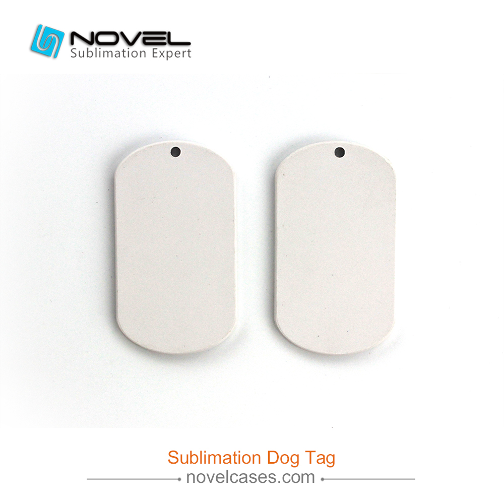New Sublimation Printable Polymer Oval Dog Tag,5.8*3.3cm