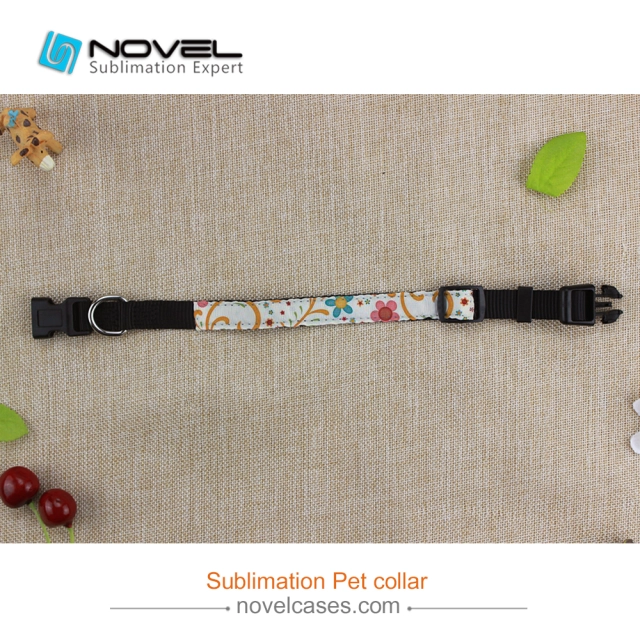 Custom Sublimation Blank Adjustable Dog Collar With Different Size