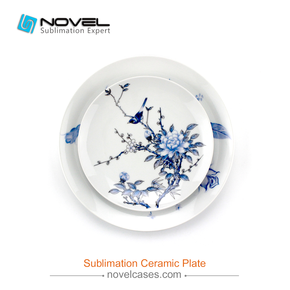 DIY 8 Inch Sublimation Blank White Plate For Photo Printing