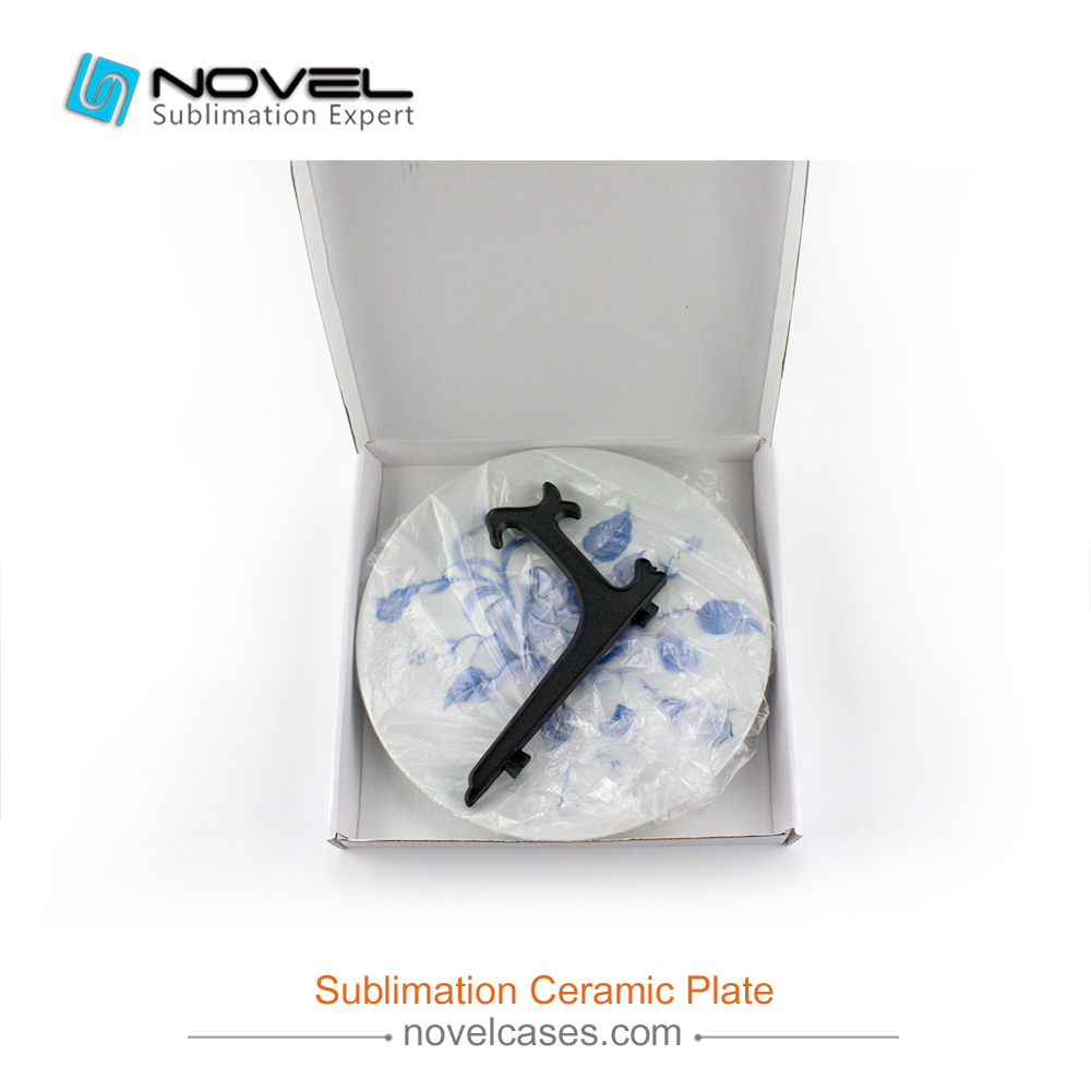 DIY 8 Inch Sublimation Blank White Plate For Photo Printing