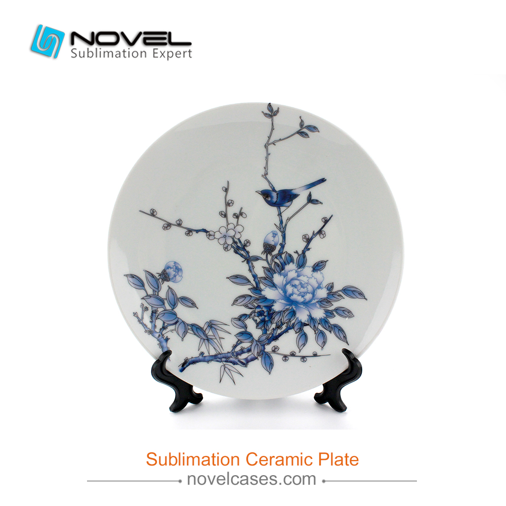 DIY 8 Inch Sublimation Blank White Plate For Photo Printing