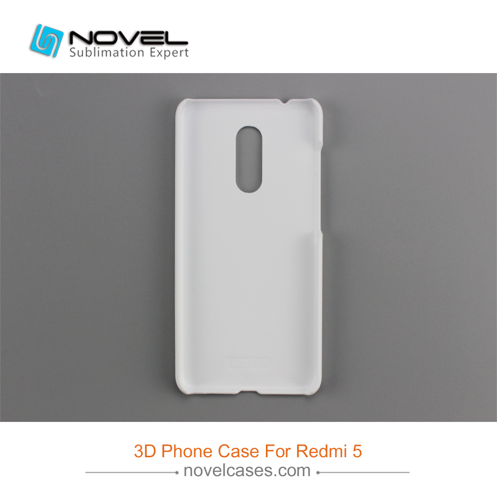 For Xiaomi Redmi 5 DIY White Blank Sublimation 3D PC Mobile Phone Shell
