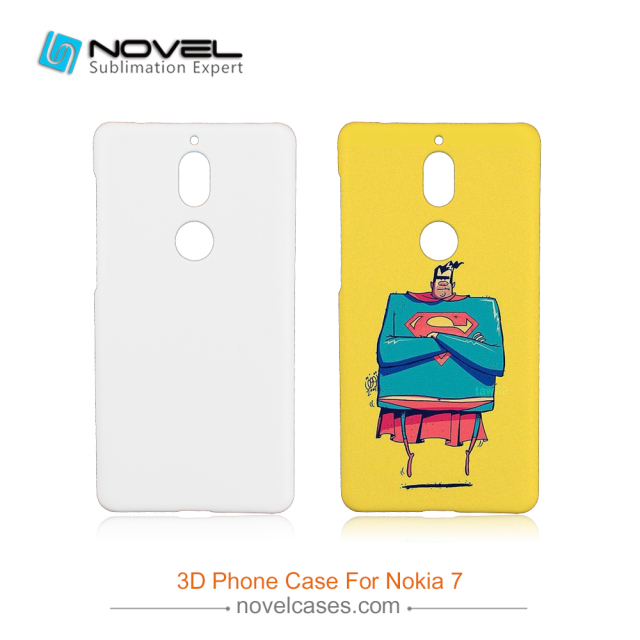 For Nokia 7 Custom Unique Sublimation 3D Blank PC Cell Phone Case