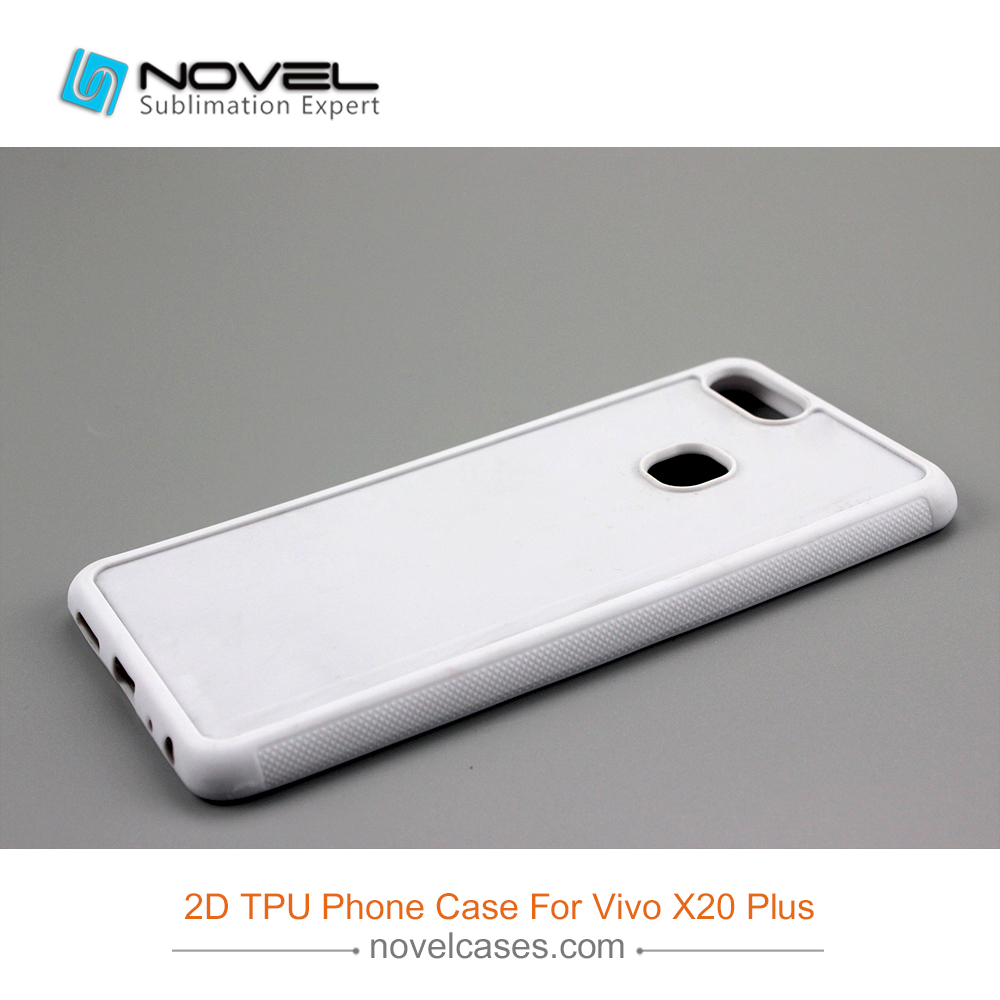 For Vivo X20 Plus 2D Custom Sublimation Blank TPU Rubber Phone Shell