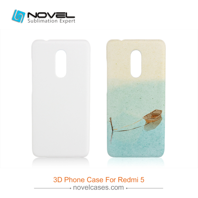 For Xiaomi Redmi 5 DIY White Blank Sublimation 3D PC Mobile Phone Shell