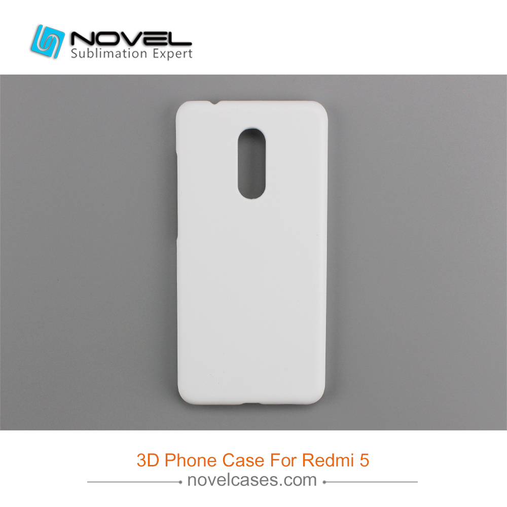 For Xiaomi Redmi 5 DIY White Blank Sublimation 3D PC Mobile Phone Shell